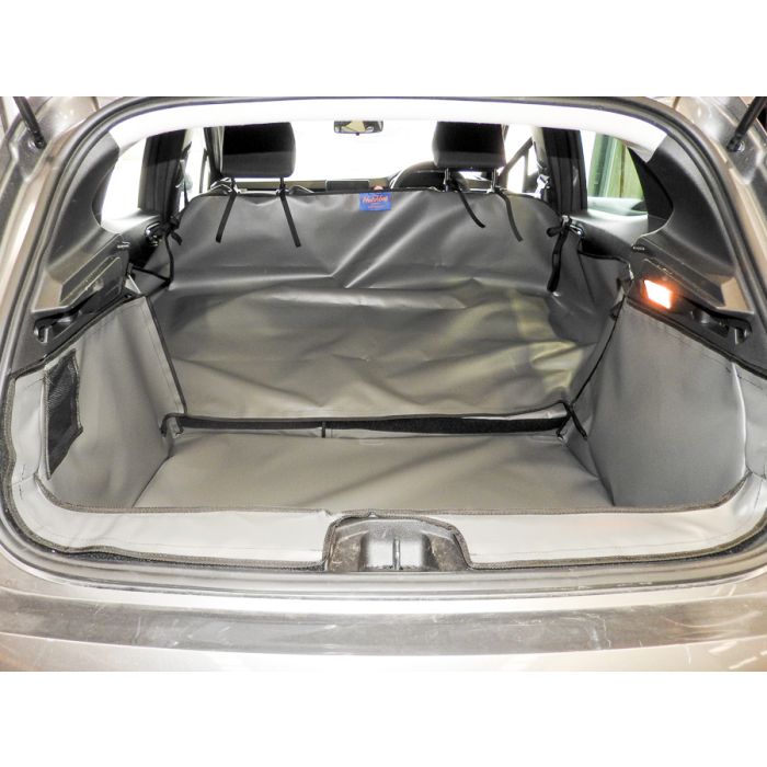 Renault Clio boot liner with an optional rear seat flap